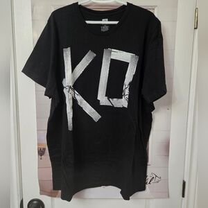 WWE Authentic Wear Shirt Men XXL Black KO Kevin Owens Wrestling T-Shirt